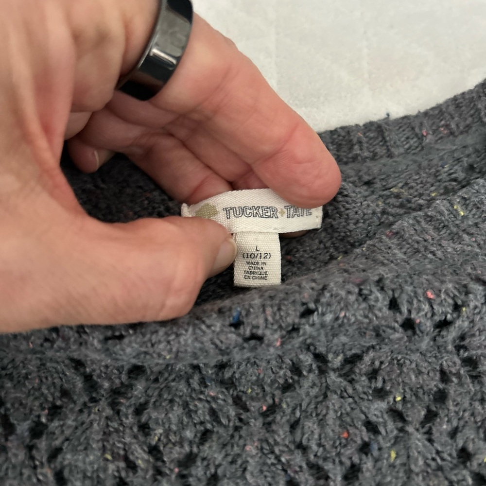 🎀 Tucker + Tate Dark Gray Knit Sweater - Picture 3 of 5
